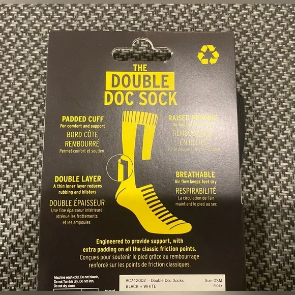Dr. Martens Double Doc Sock New With Tags - Picture 4 of 5